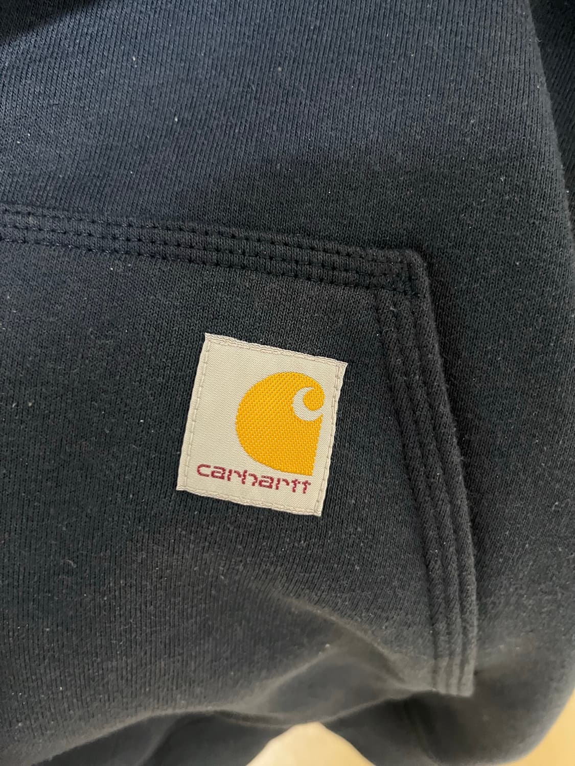 칼하트 루즈 핏 미드웨이트 레귤러 풀 집 스웨트셔츠 뉴 네이비 상품이미지4