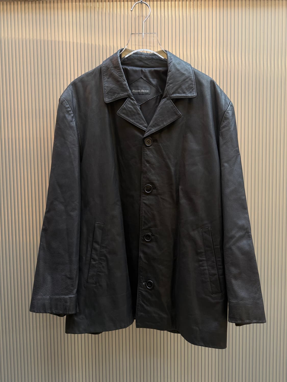 PIERRE BERGE Leather Car Coat 상품이미지4