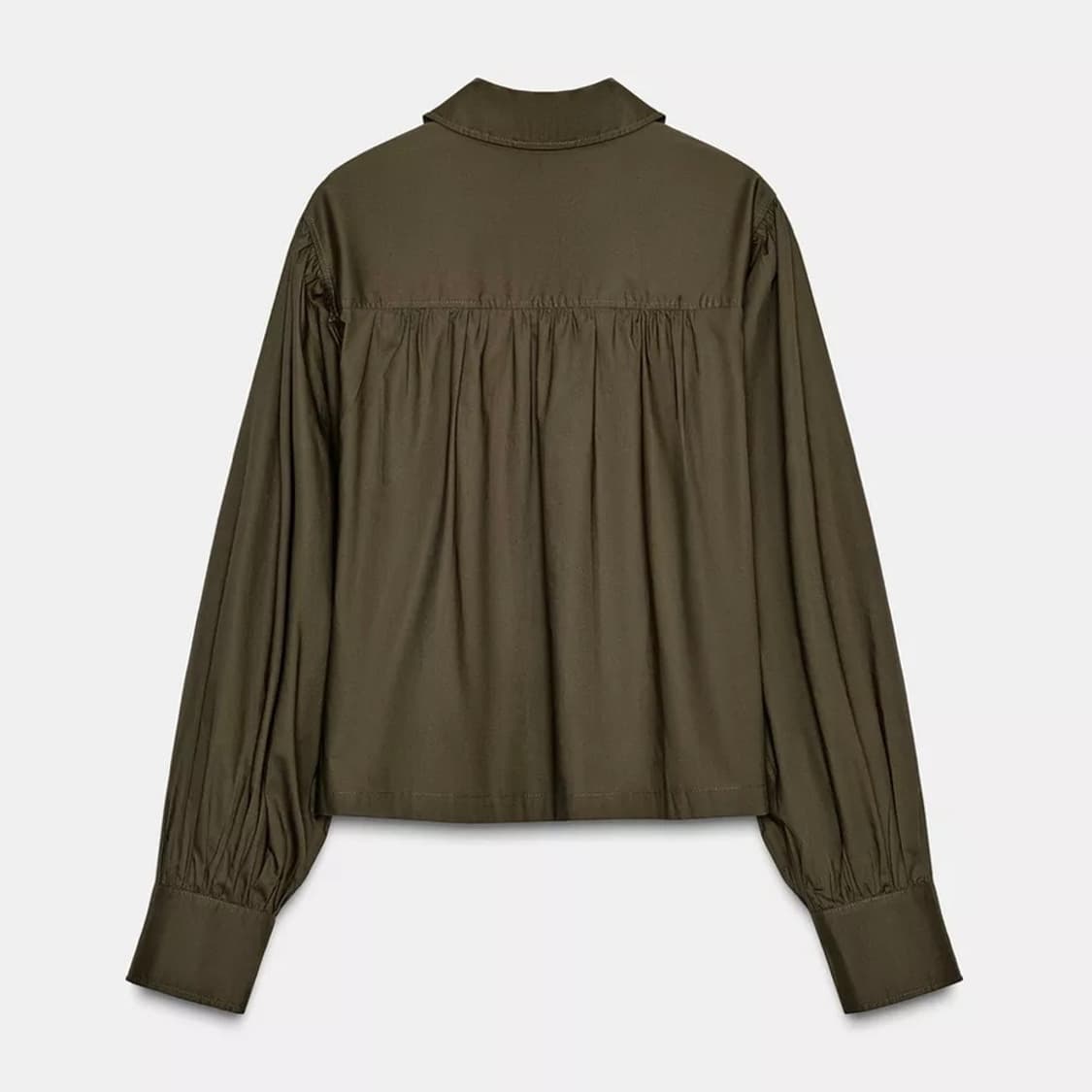 <새상품>ZARA 자라 벌룬 슬리브 포플린 셔츠 S 상품이미지2