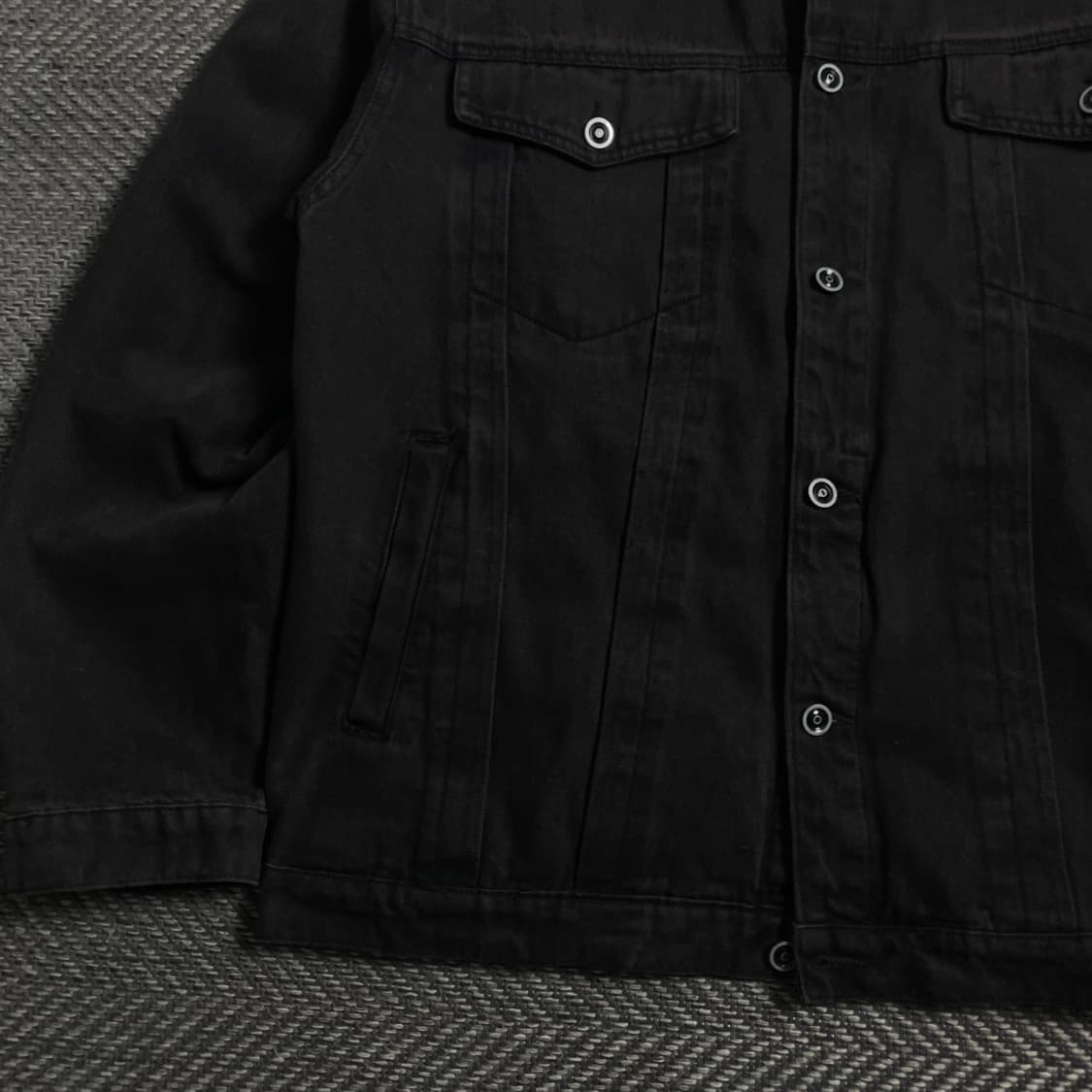 빈티지 흑청 데님 트러커 자켓y 4006 상품이미지4