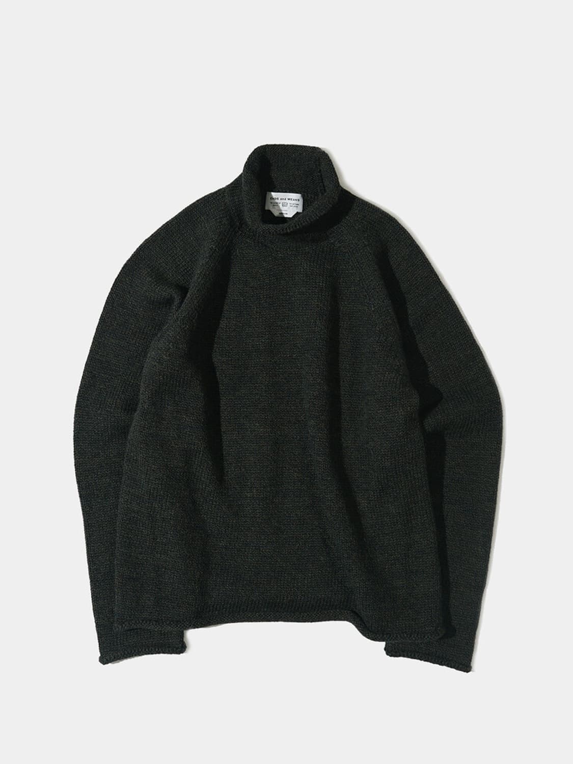 [L] 엔즈앤드민즈 / 24AW 롤넥 니트 / 믹스 그린 상품이미지1
