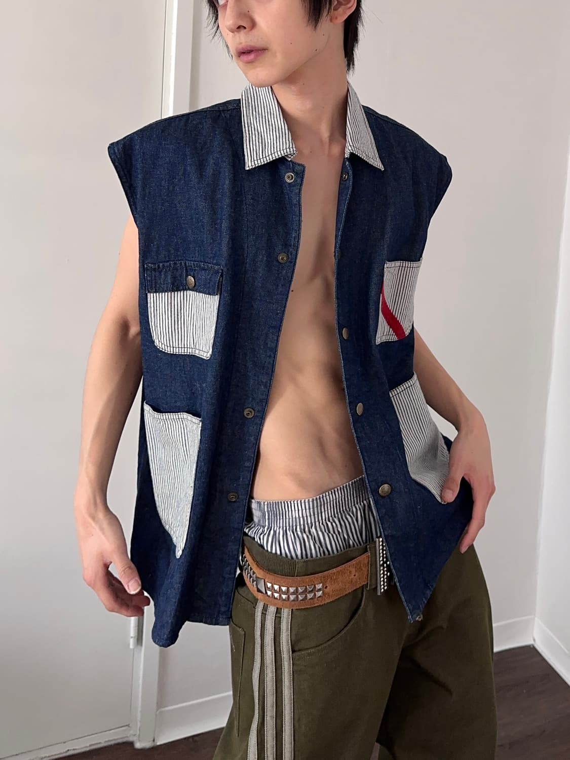 Budweiser 히코리 데님 베스트 상품이미지1