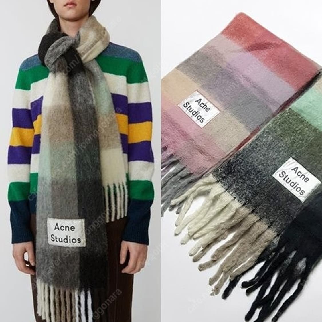 아크네 알파카 울 머플러 상품이미지6