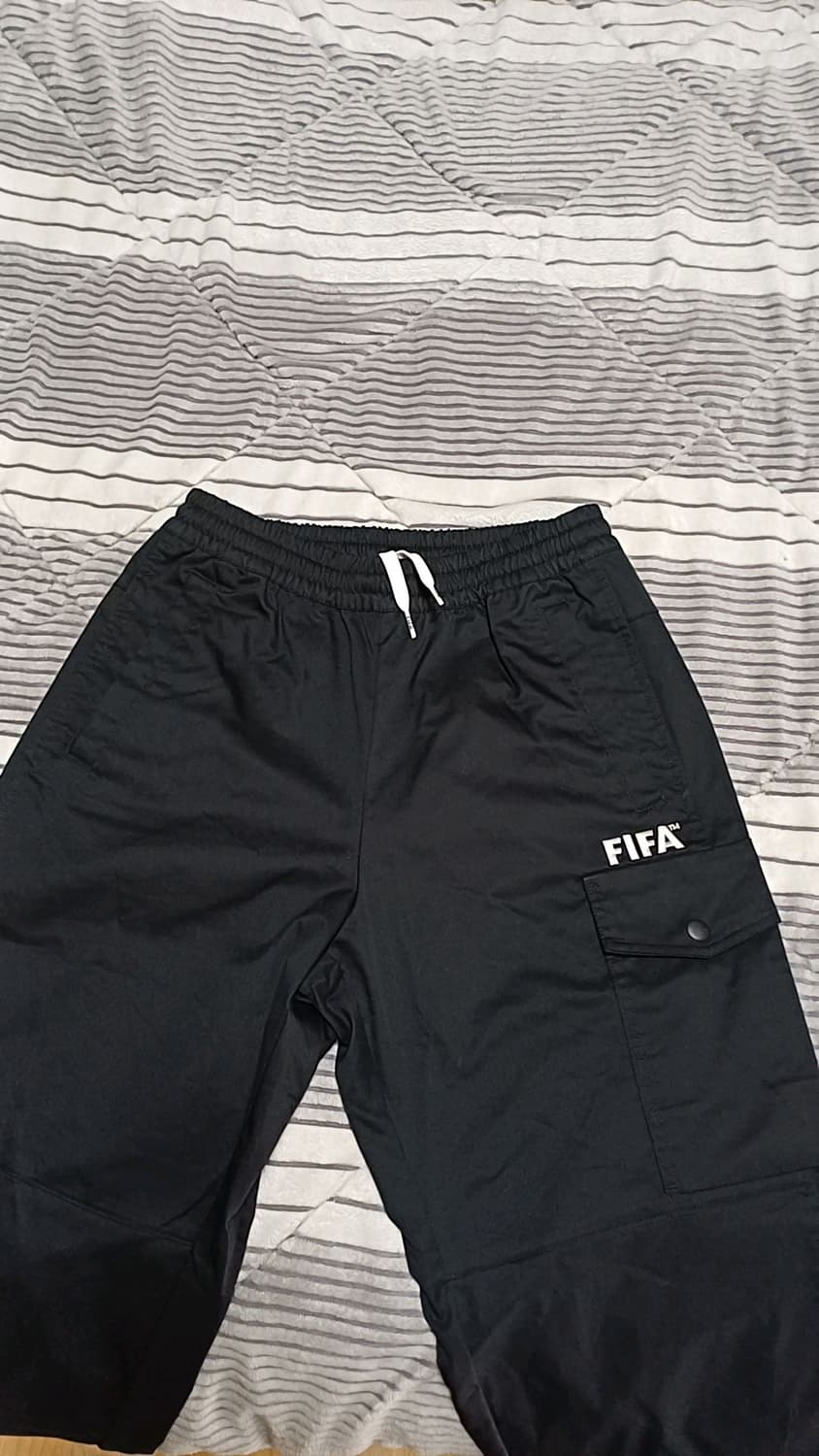 피파 와이드 블랙카고팬츠 28인치 기장98 상품이미지3