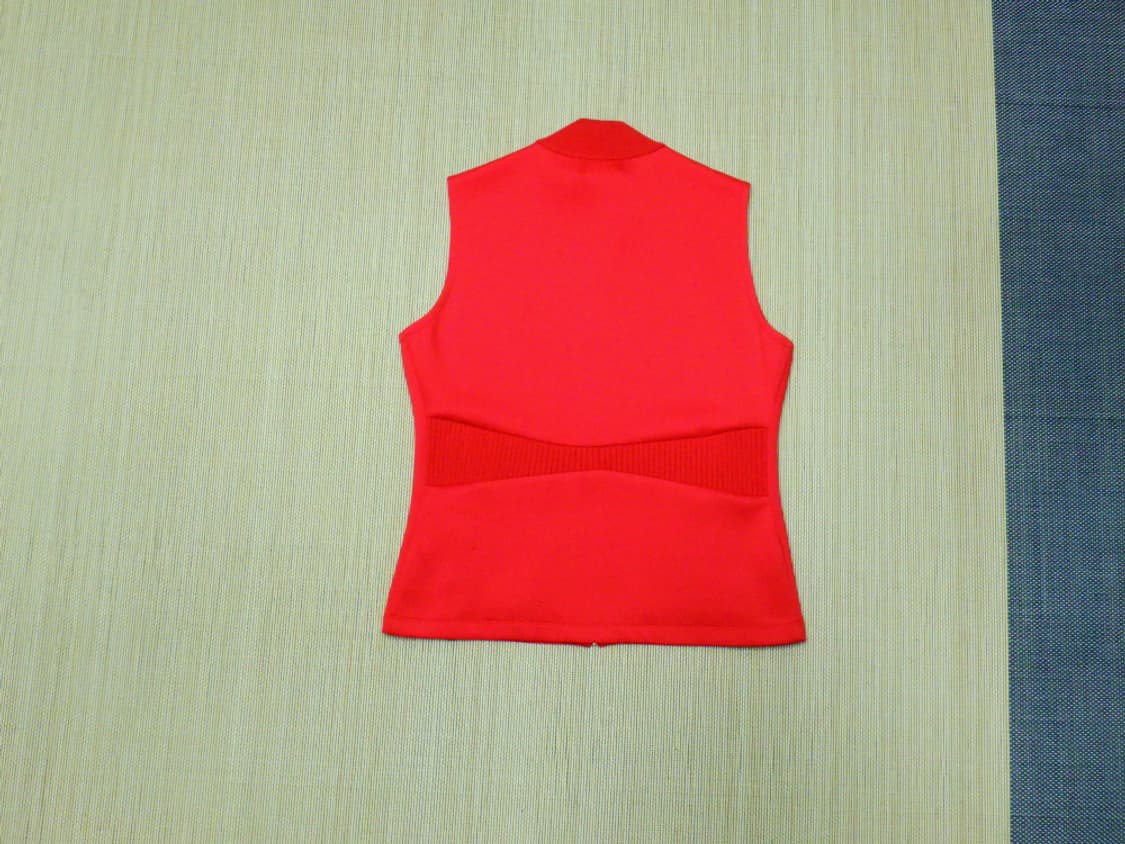 (100size) 까스텔바작 여성 배색 포인트 집업 베스트 상품이미지2