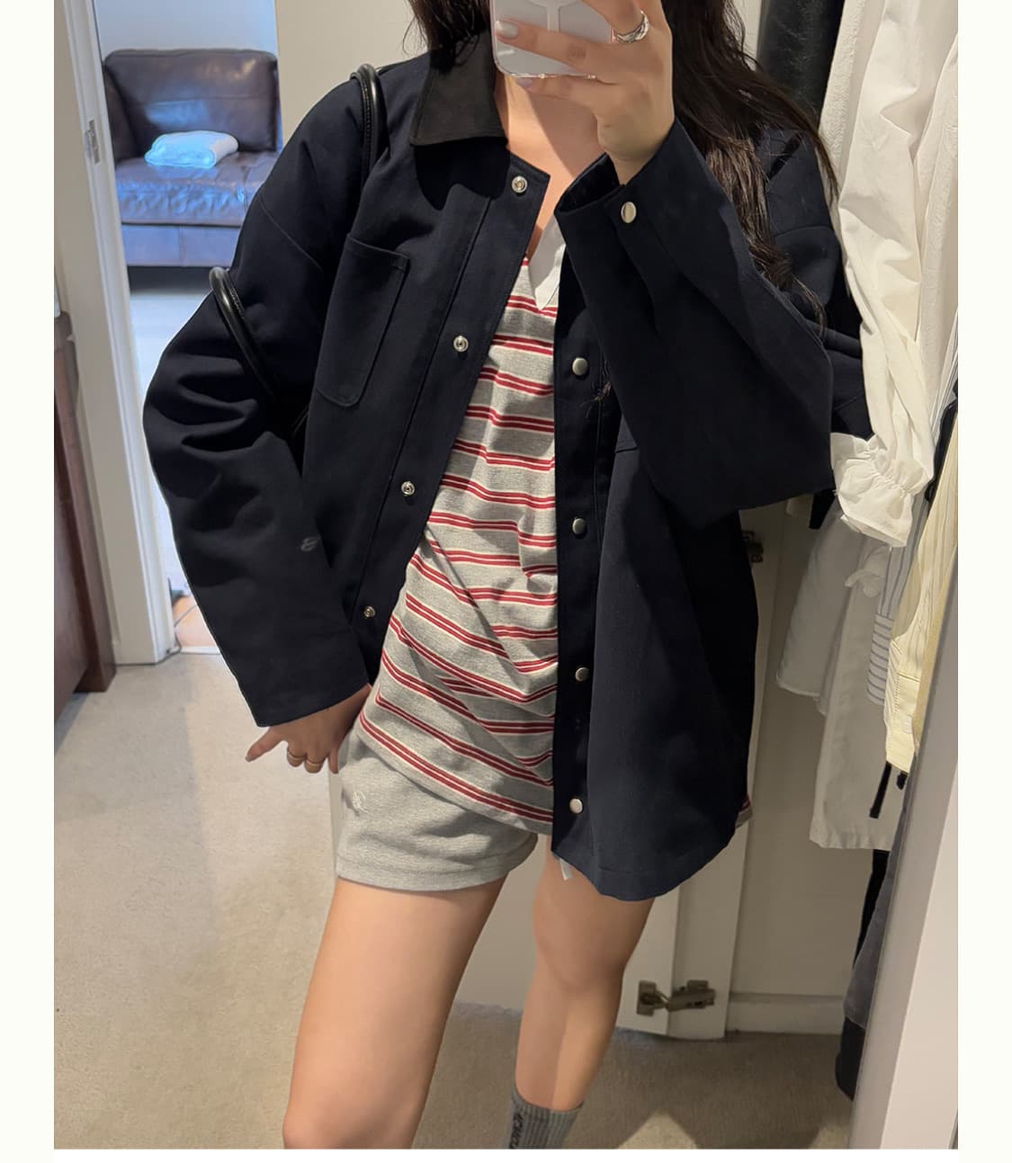 바이무드 프랭키 워크 자켓 5번 착용 상품이미지1