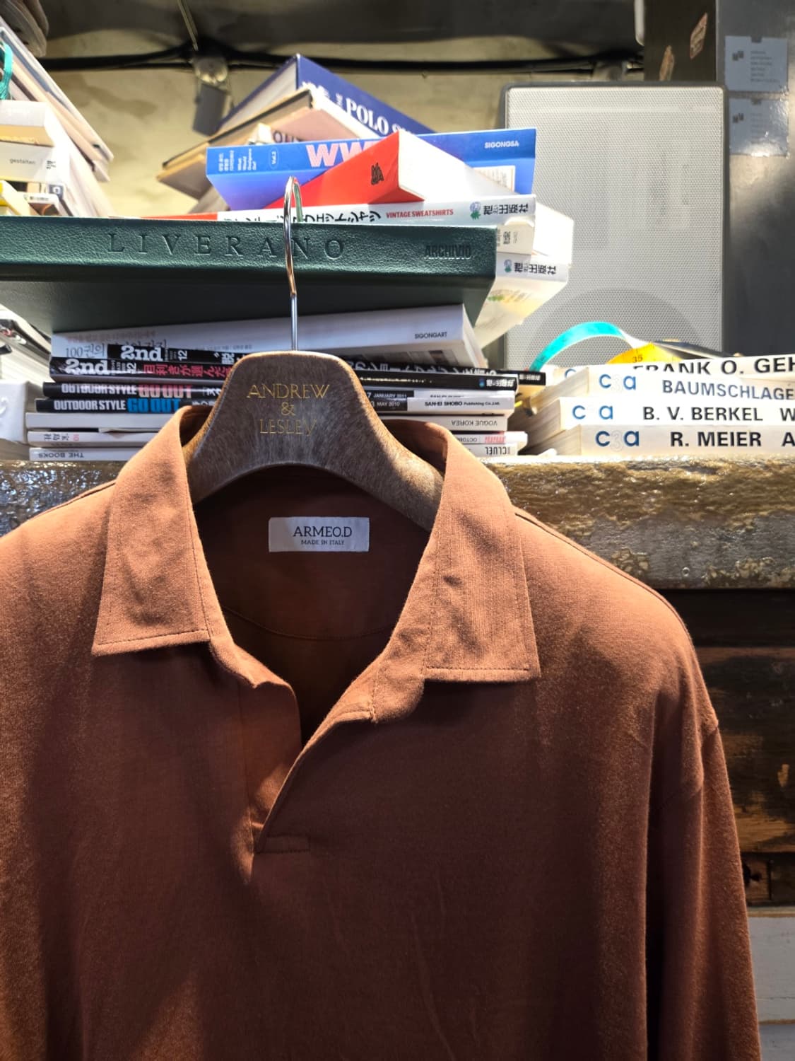 ARMEO.D 오픈칼라넥 티셔츠 상품이미지3