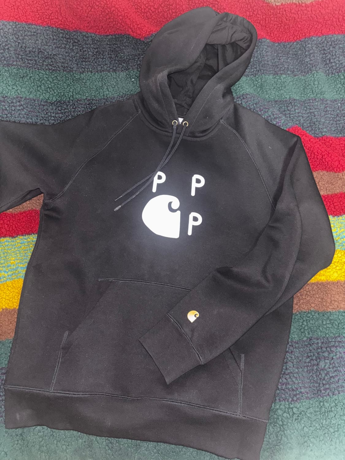 Carhartt WIP와 Pop Trading Company 콜라보 후드 상품이미지1