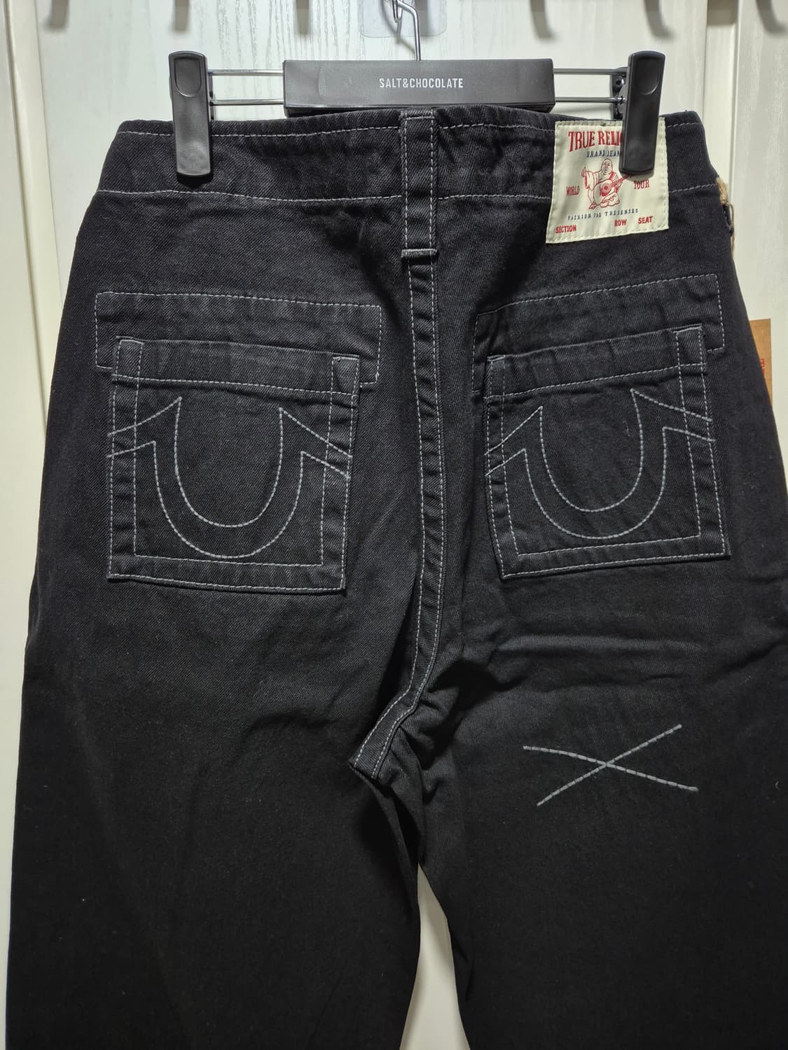 (타임세일)(새상품)트루릴리젼 블랙 와이드 데님 팬츠 상품이미지6