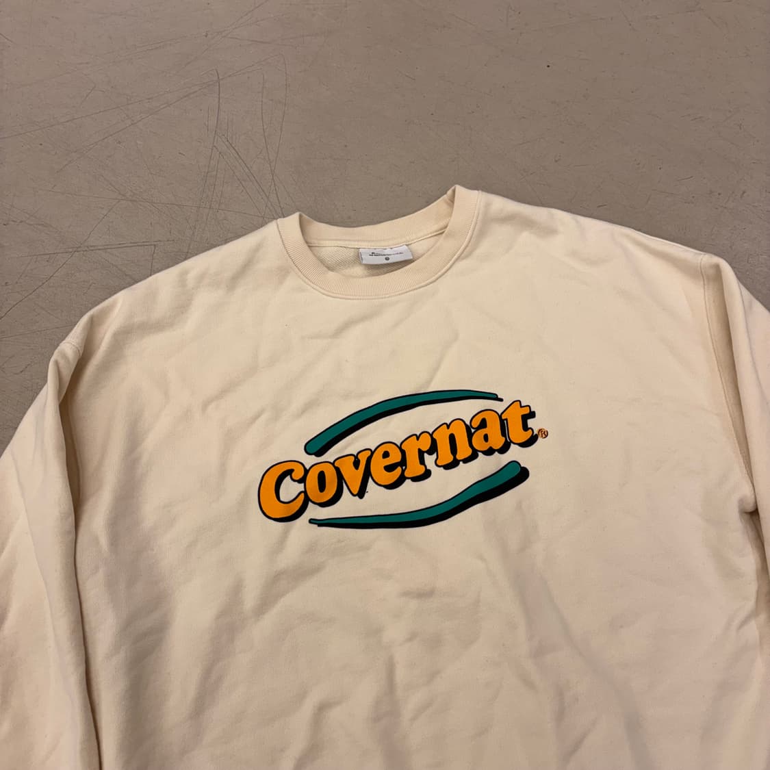 커버낫 빅로고 아이보리 맨투맨 상품이미지2