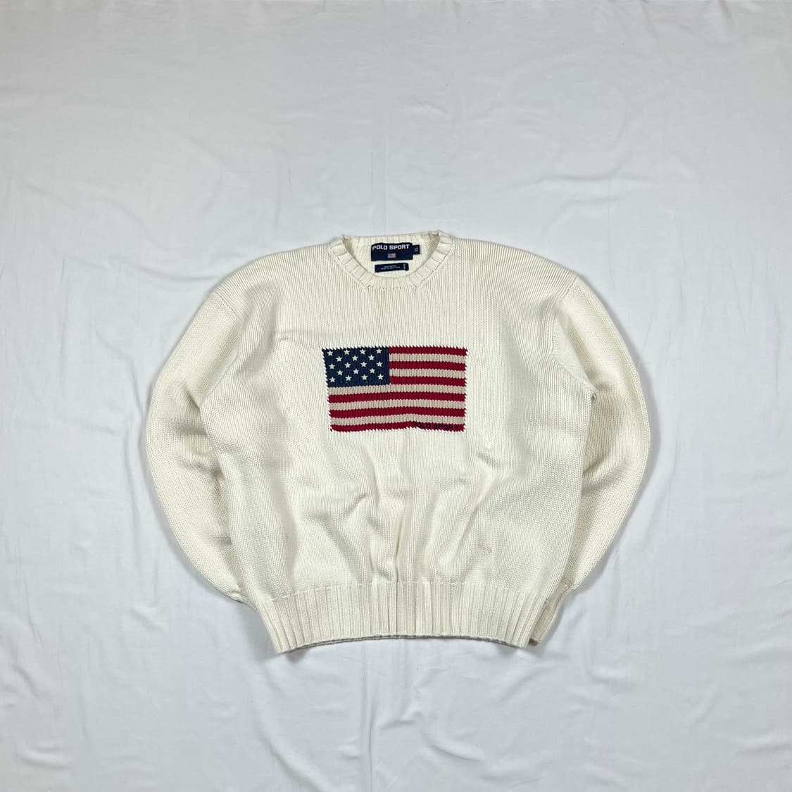 90’s 폴로스포츠 polo sport 성조기 니트 스웨터 상품이미지1