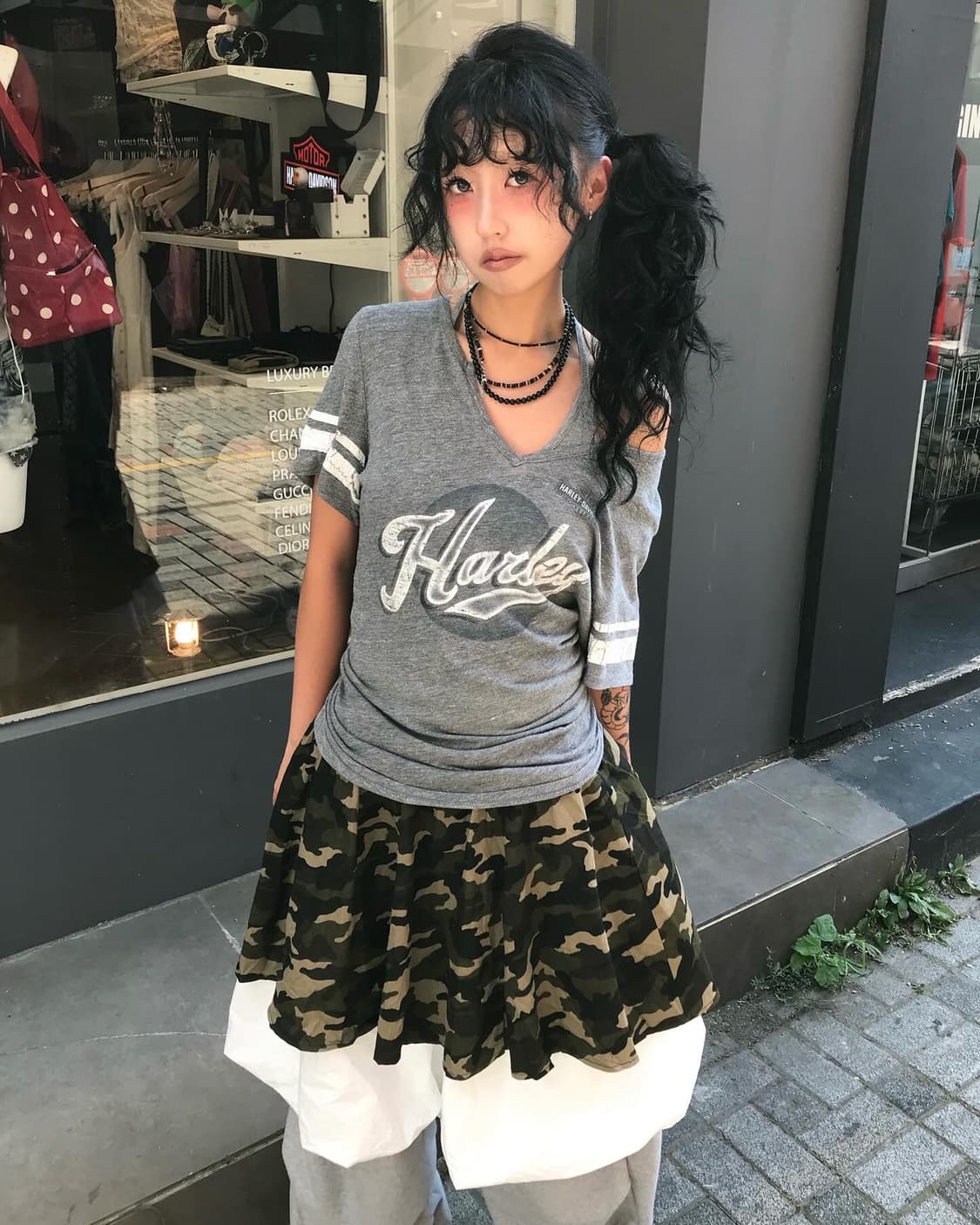Harley-Davidson Grey T-shirt 상품이미지1