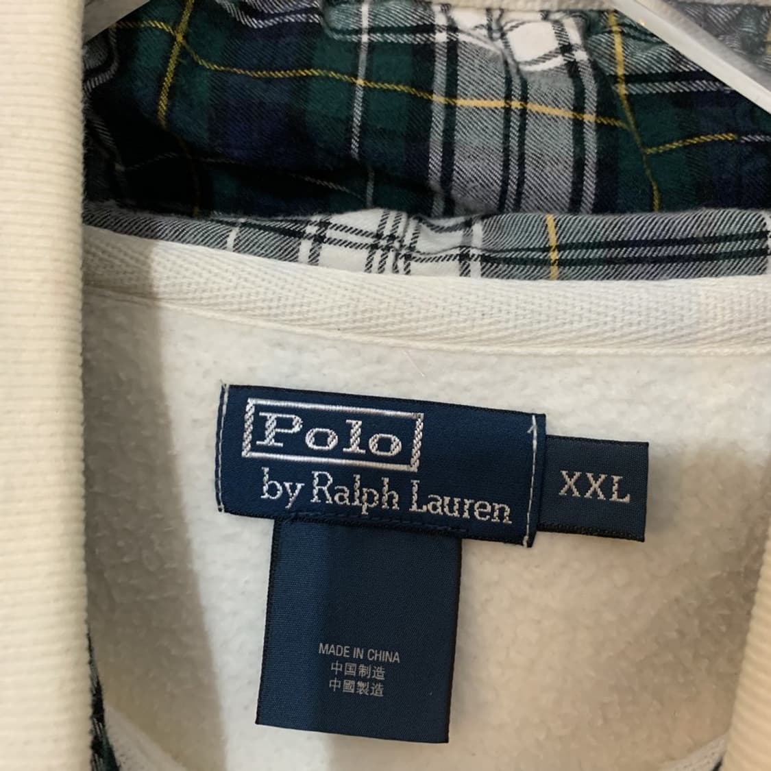 XXL 폴로랄프로렌 빅포니 투웨이 체크 후드 집업 상품이미지5