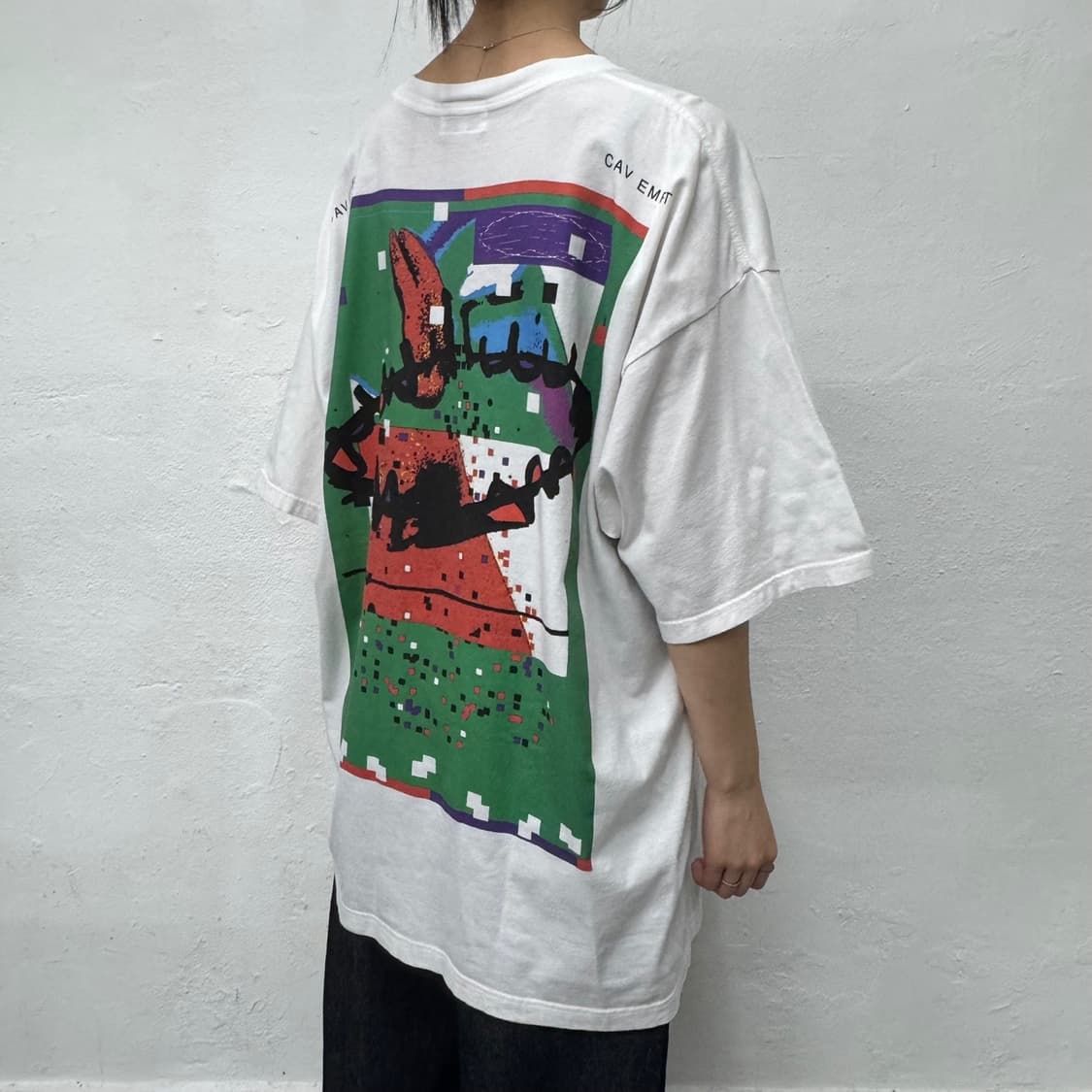 카브엠트(CAV EMPT) 23ss 화이트 스트리트 프린트 크루넥 반팔 상품이미지2