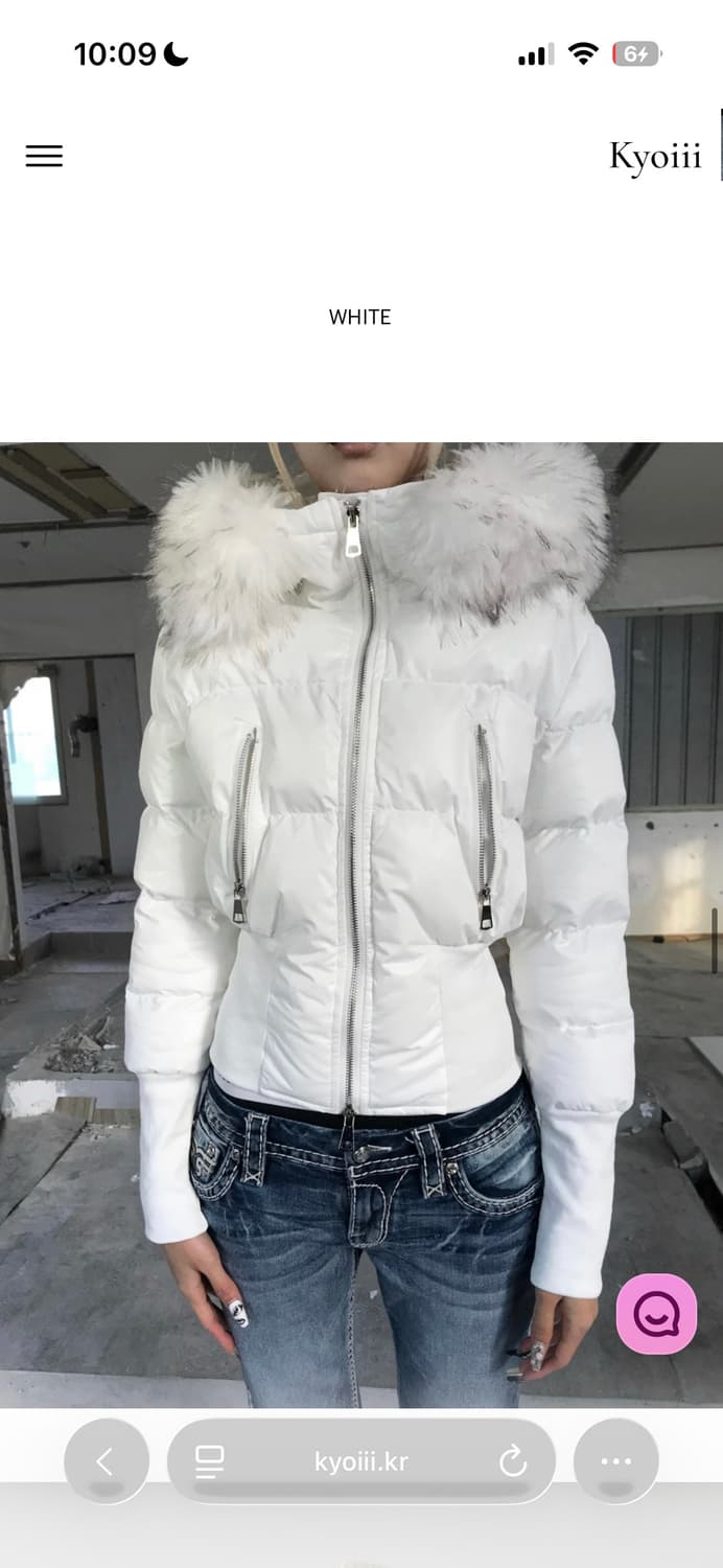 Kyoiii GRACIER ZIP CROP PUFFER 상품이미지1
