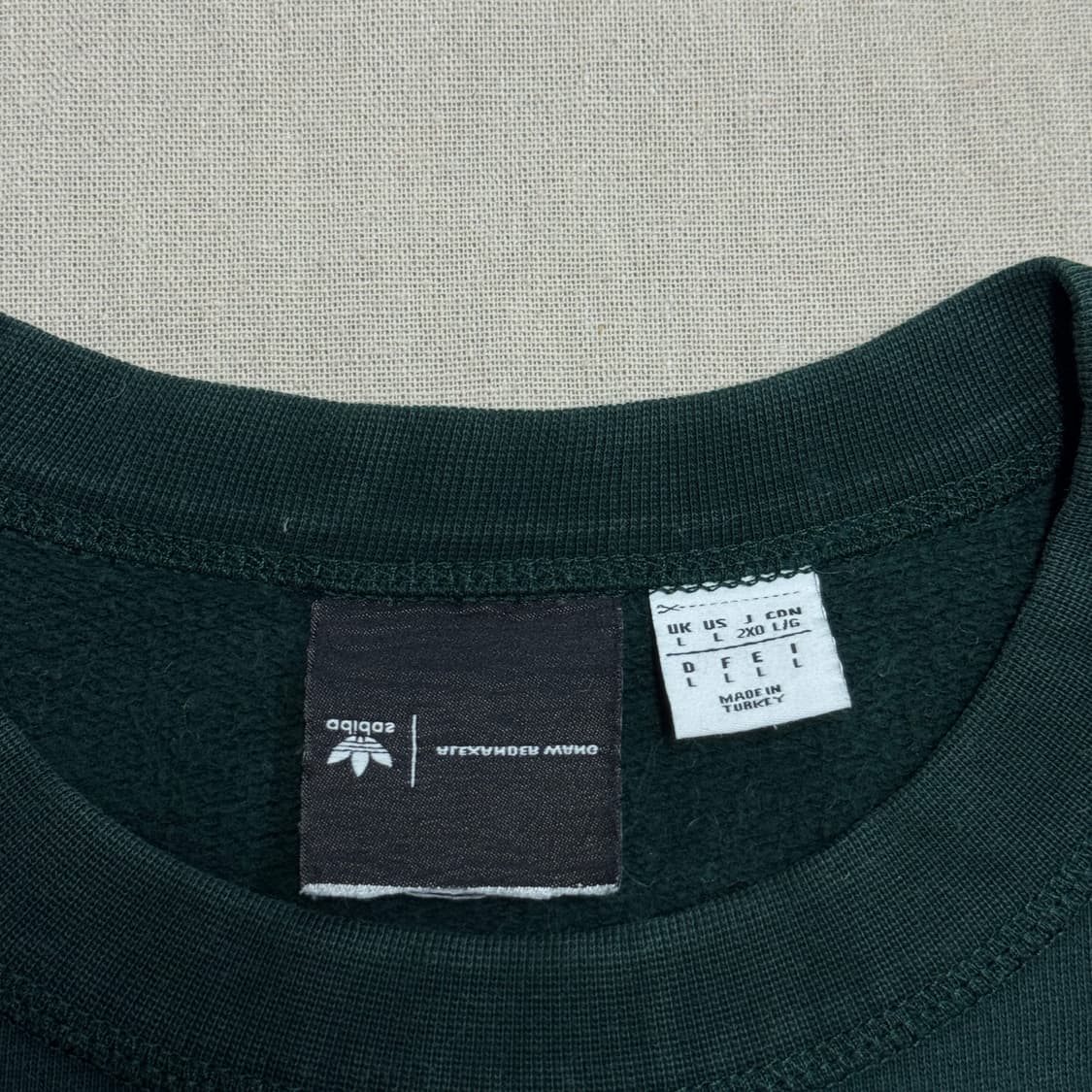 아디다스 알렉산더왕 그린 스웻 맨투맨 L 상품이미지6