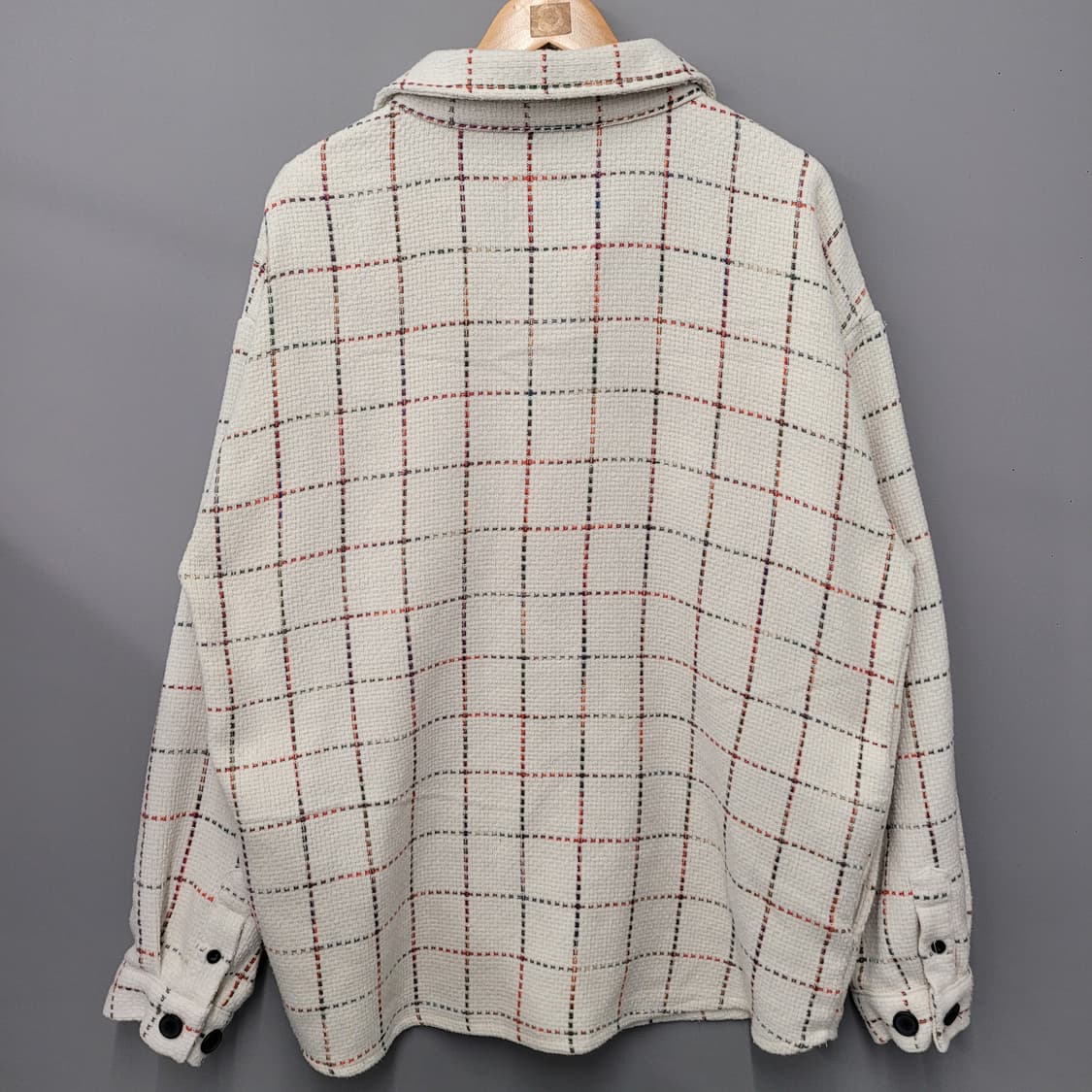 Jemut 제멋 트위드 셔츠 자켓 아이보리 상품이미지2