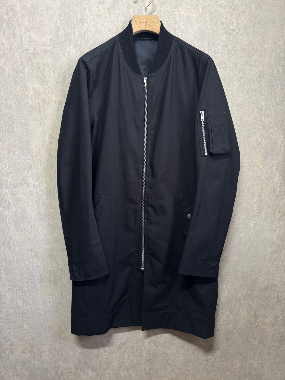 48 / Rick Owens 릭오웬스 롱 플라이트 자켓 상품이미지1