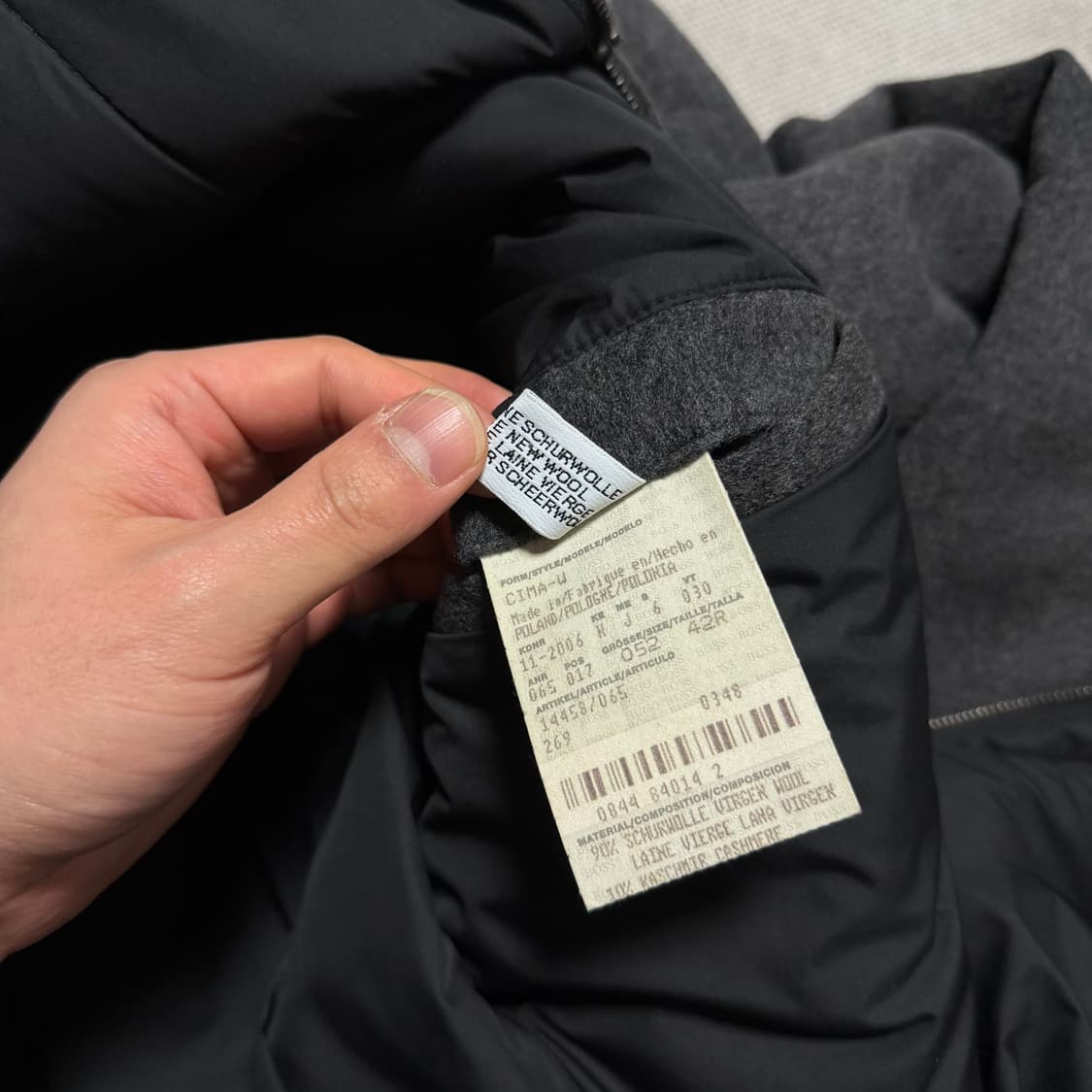 휴고 보스 집업 모직 코트 상품이미지6