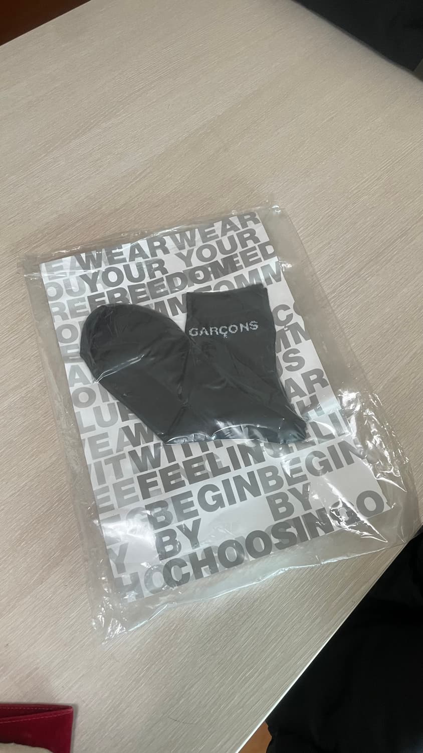 꼼데가르송 옴므 플러스 25aw 양말 블랙 상품이미지1