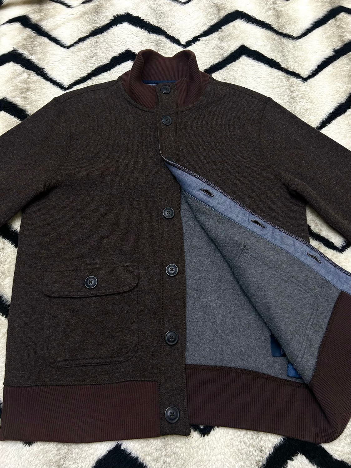 [L]타미힐피거 보카시 니트 가디건 자켓/브라운 상품이미지3