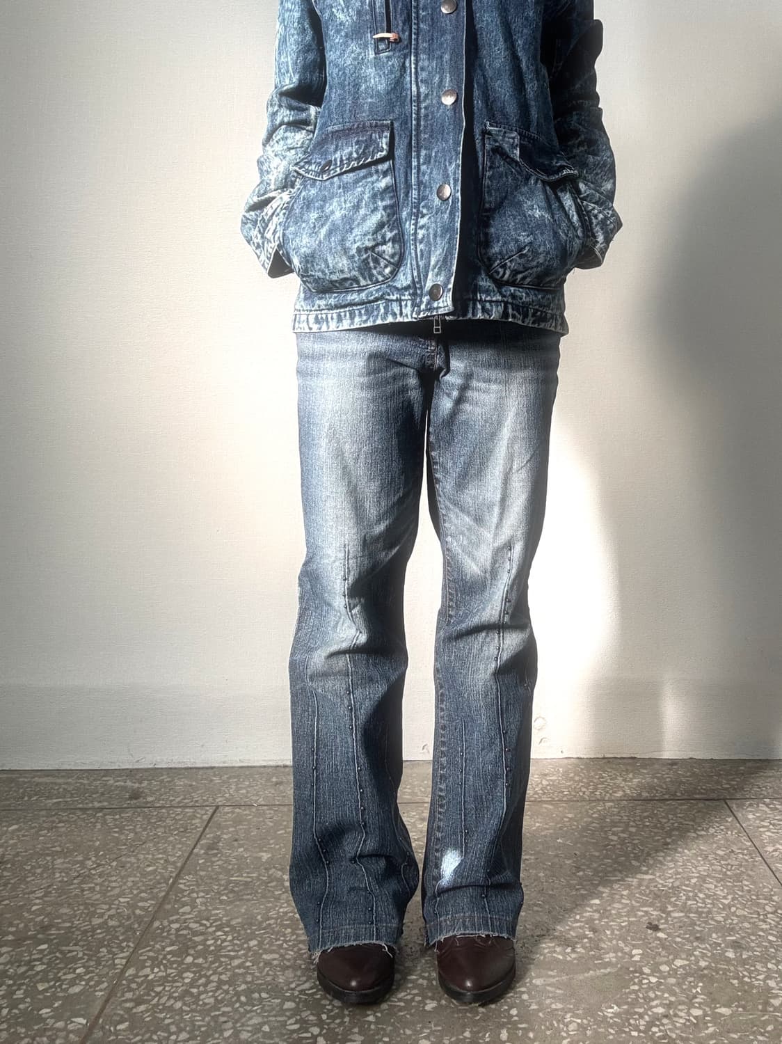 데님 부츠컷 팬츠 상품이미지2