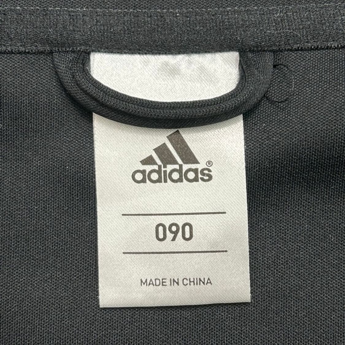 아디다스 블랙-화이트 트랙탑 집업 져지 90 상품이미지5