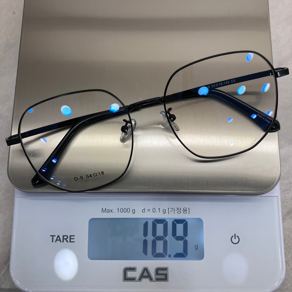 C42 CLD9 블랙 웰링턴 메탈테 안경 상품이미지8