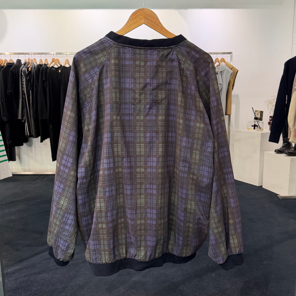 [XL] 90s 나이키 올드스쿨 체크 웜업 바람막이 상품이미지2