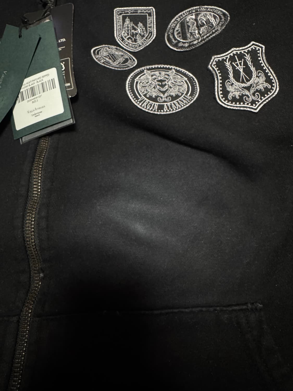 언더마이카 올드 다잉 멀티 패치드 후드 집업 상품이미지5