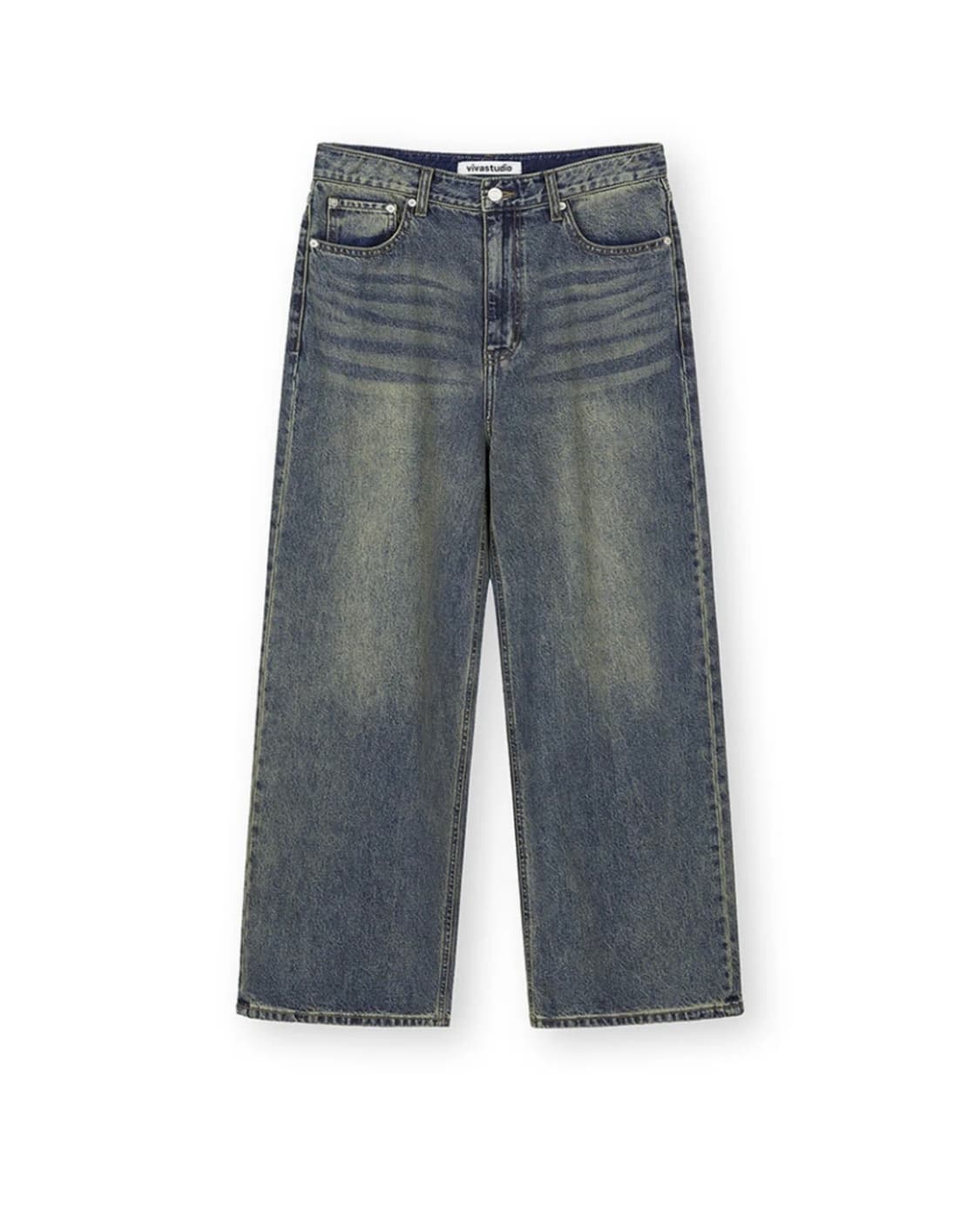 비바스튜디오 와이드 데님팬츠 블루 XL WIDE DENIM PANTS [ 상품이미지7