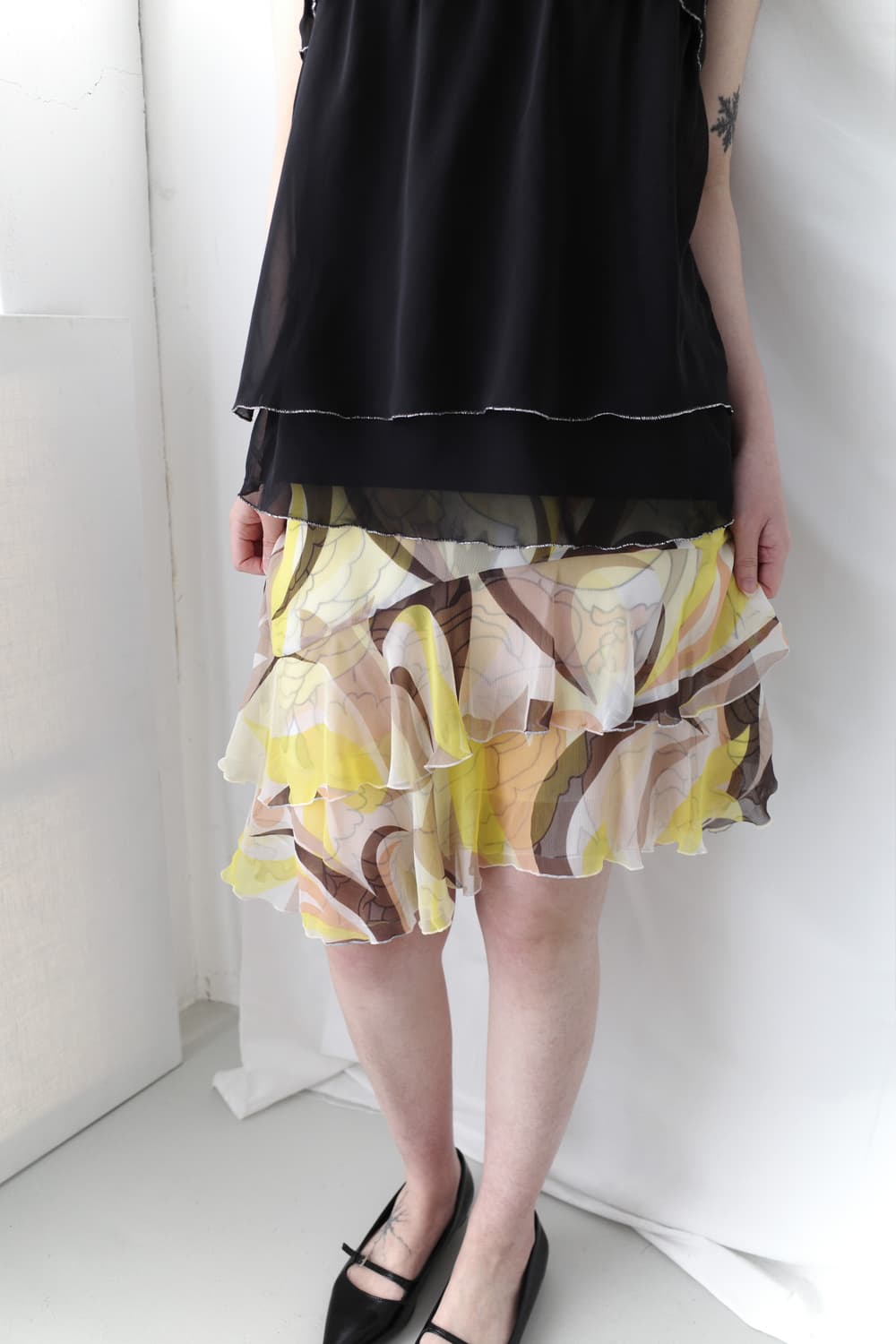 unbalanced pattern skirt 상품이미지3