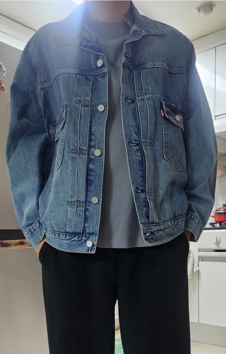 리바이스 타입 II 트러커 자켓 미디엄 인디고 100 상품이미지5