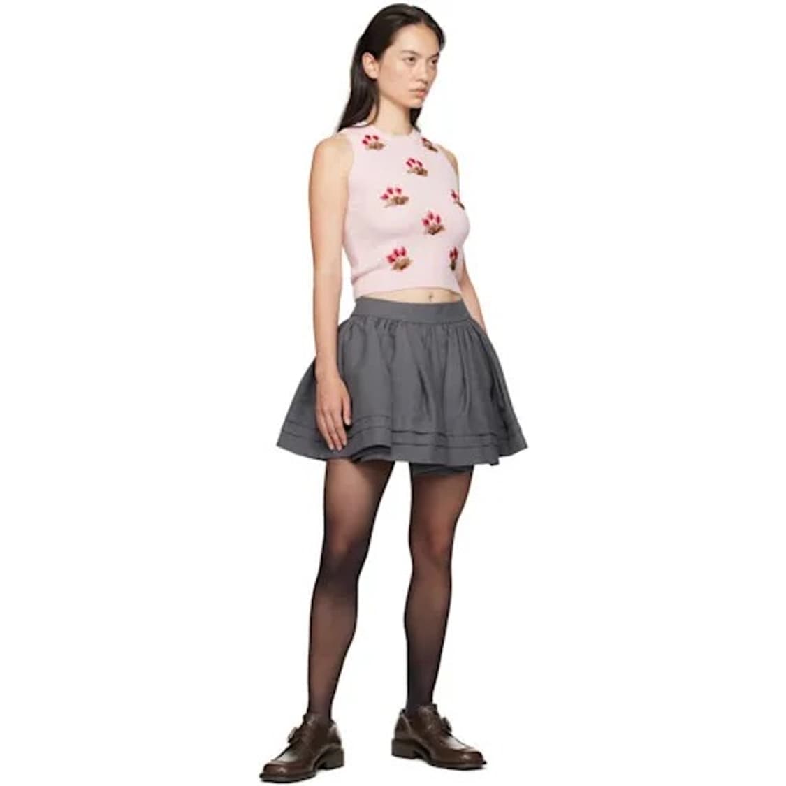 슈슈통 핑크 자수 니트 탱크탑 MWDDTO28 MAE222 242901F 상품이미지3