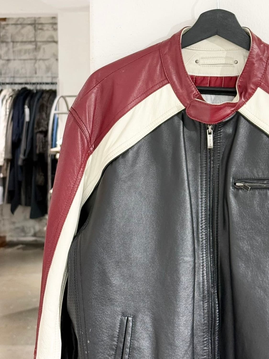 윌슨스 레더 블랙 레드 레더 레이서 자켓  상품이미지2