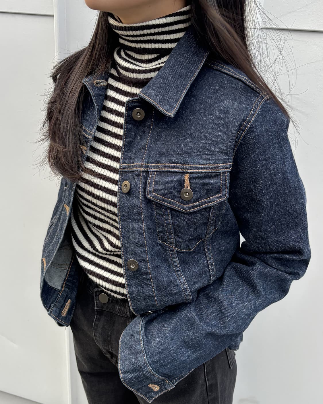 일본빈티지 유니클로 청자켓 상품이미지2