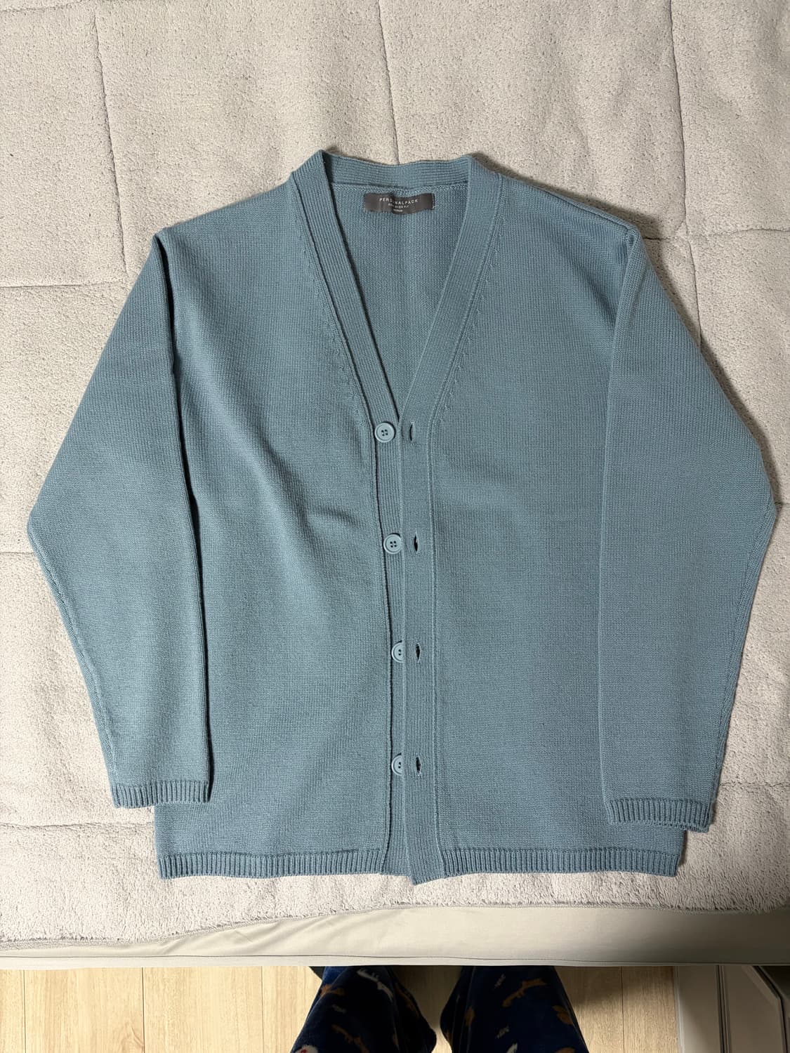 퍼스널팩 울 가디건 블루그레이 M 상품이미지1