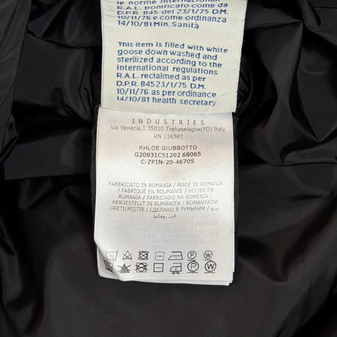 [리오브] 몽클레어 클로에 와팬 패치 롱패딩 상품이미지5