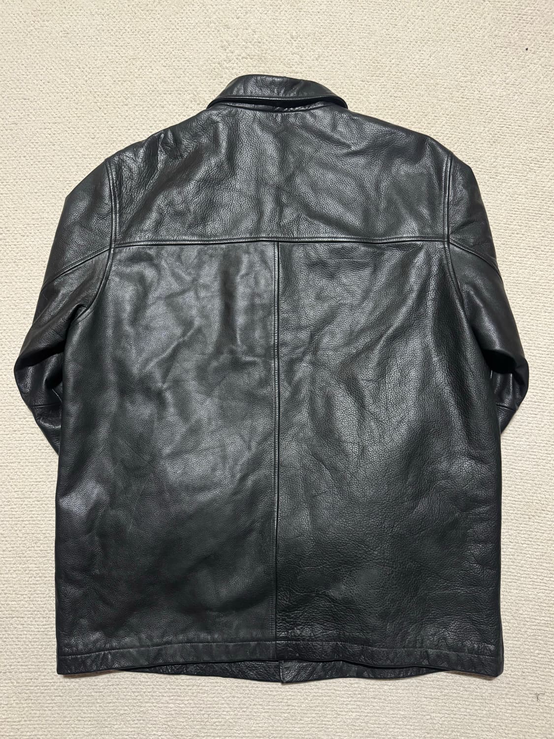 90s Old GAP 카우레더 카코트 L 상품이미지7