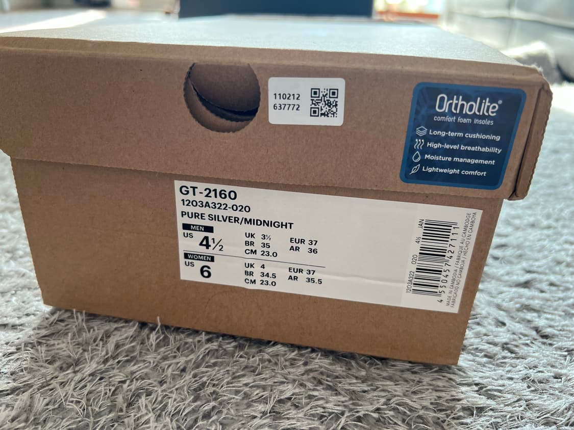 아식스 x 세실리에 반센 GT-2160 퓨어 실버 미드나잇 상품이미지6