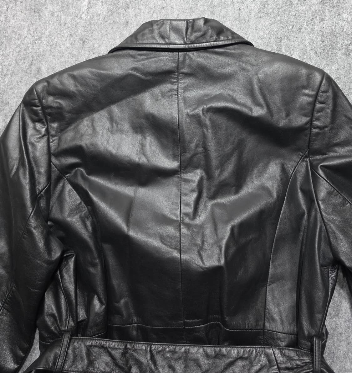 빈티지 벨트 양가죽 자켓 램스킨 코트 레더자켓 66 상품이미지6