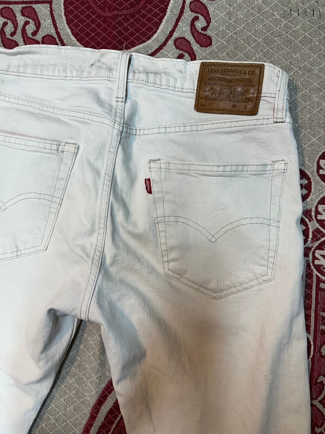 리바이스 502 화이트 데님 상품이미지7