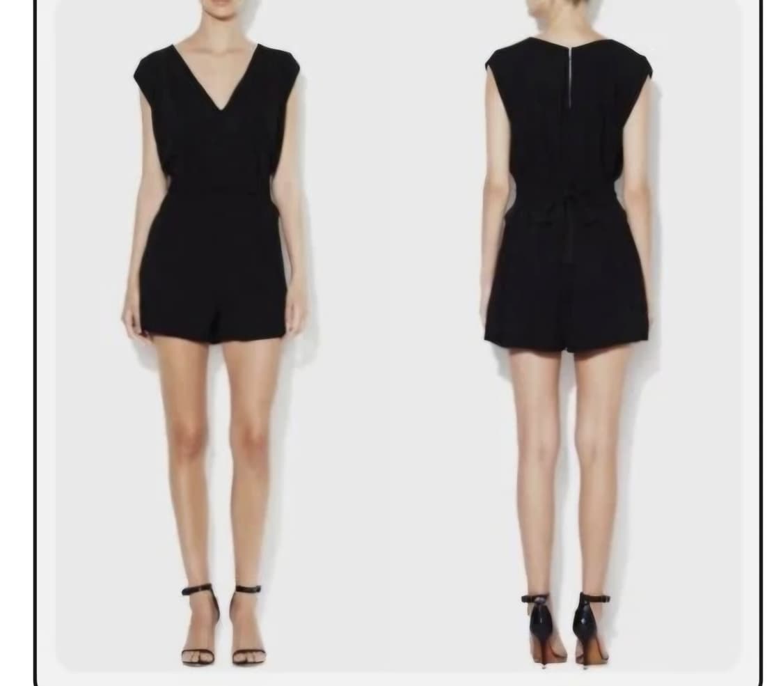 헬무트 랭 아르테미스 숏 슬리브 플리츠 벨티드 롬퍼 상품이미지1