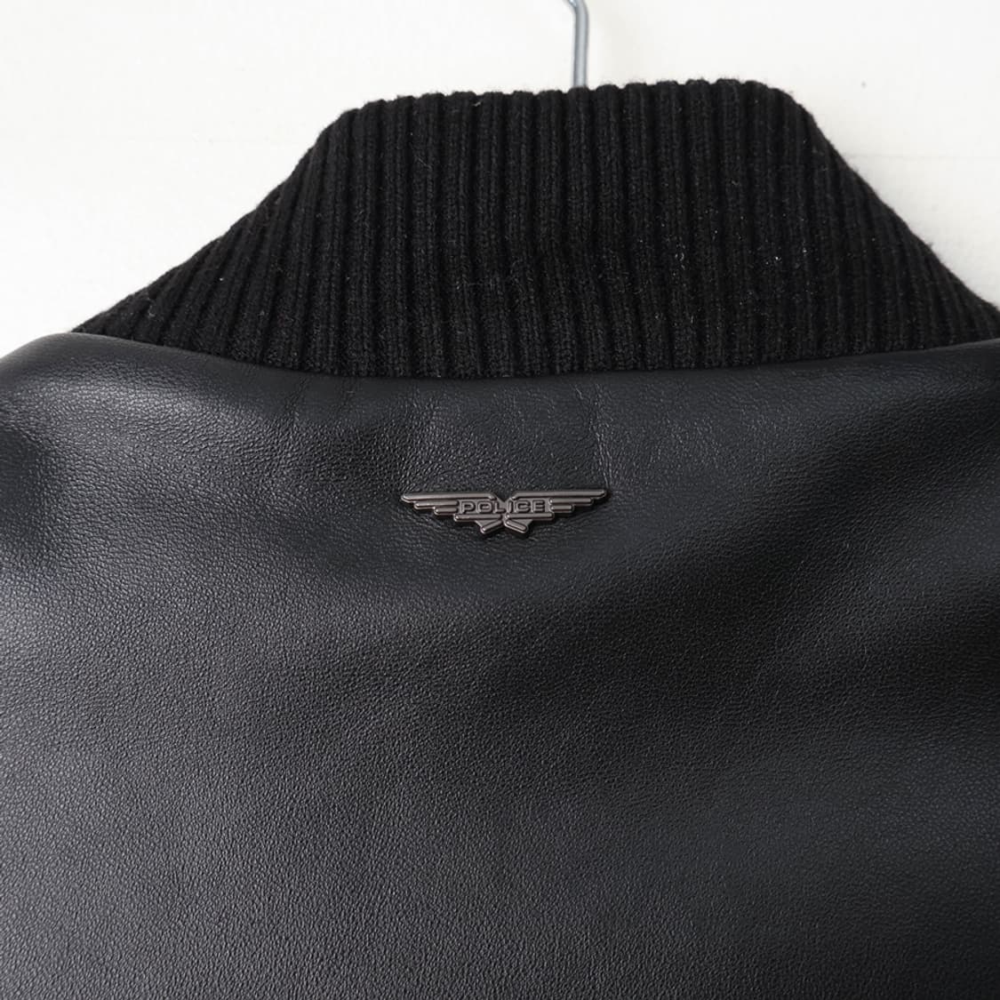 100/POLICE 양가죽 집업 블루종 상품이미지4