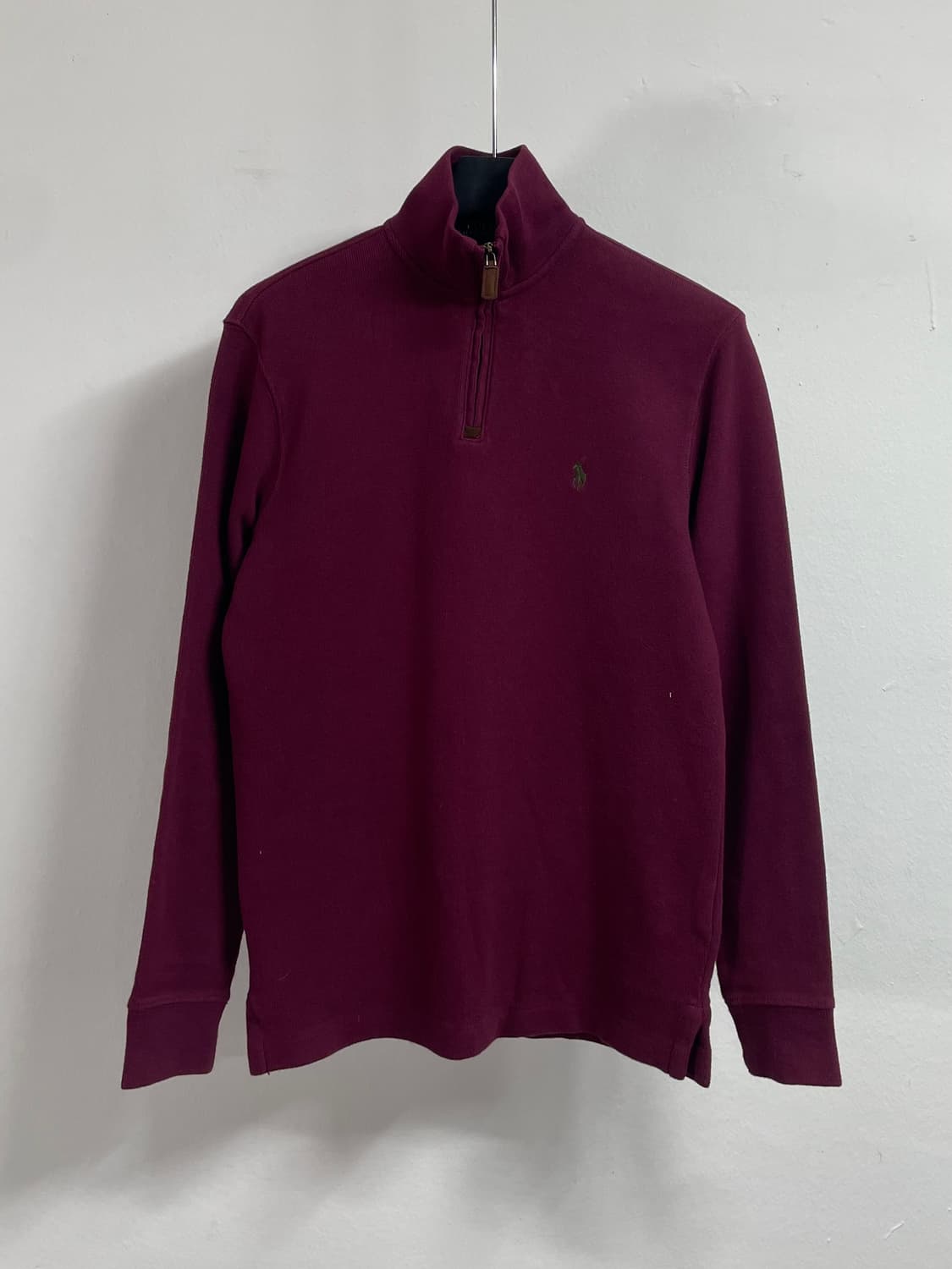 폴로 랄프로렌 버건디 반집업 맨투맨 (on.84) 상품이미지1