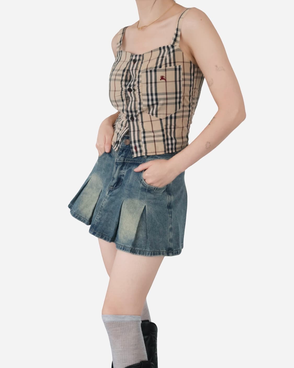 Burberrys Nova Check Bustier Top 상품이미지3