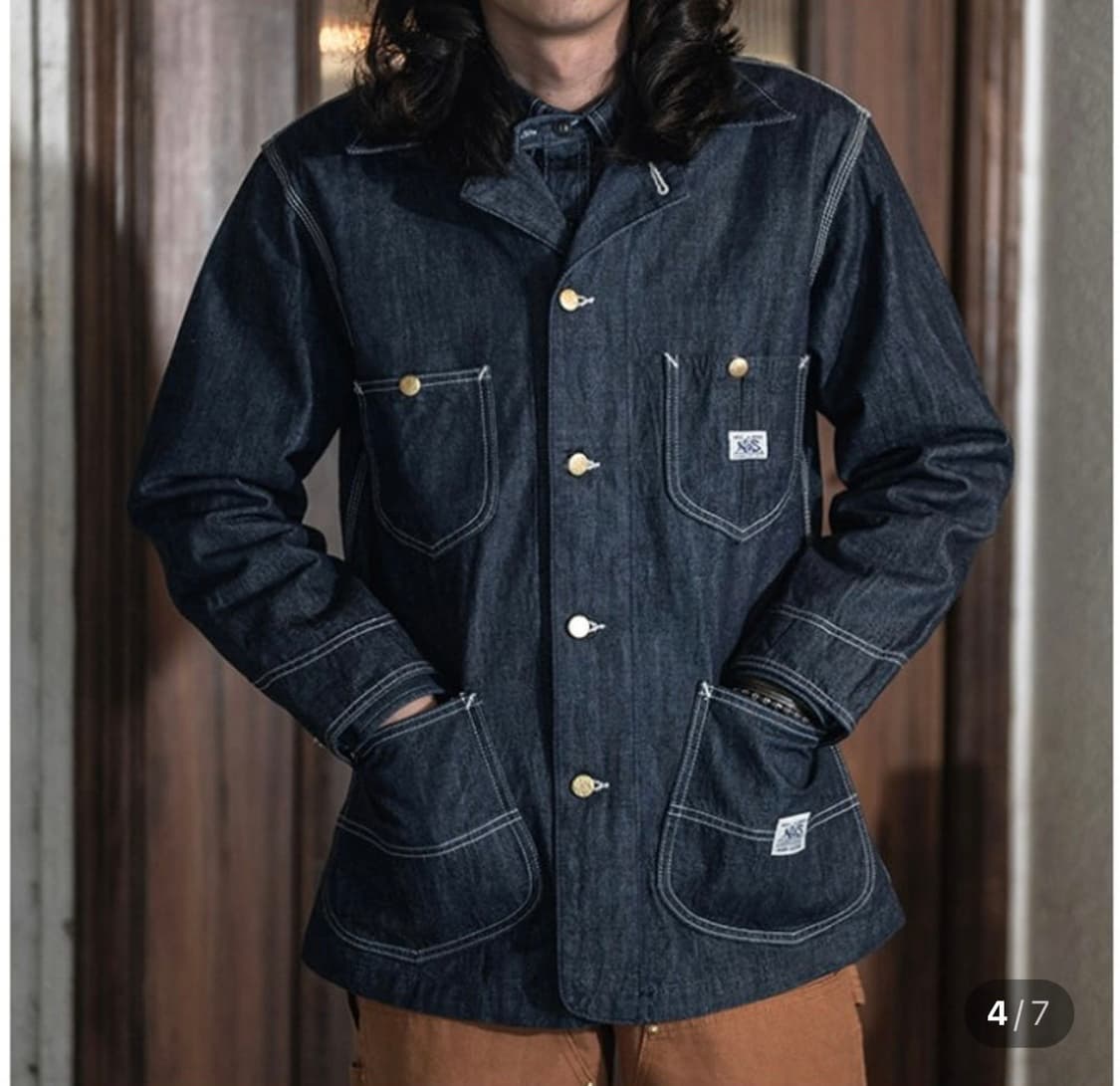 브론슨 커버올 초어 데님자켓 40 L 새상품 상품이미지2