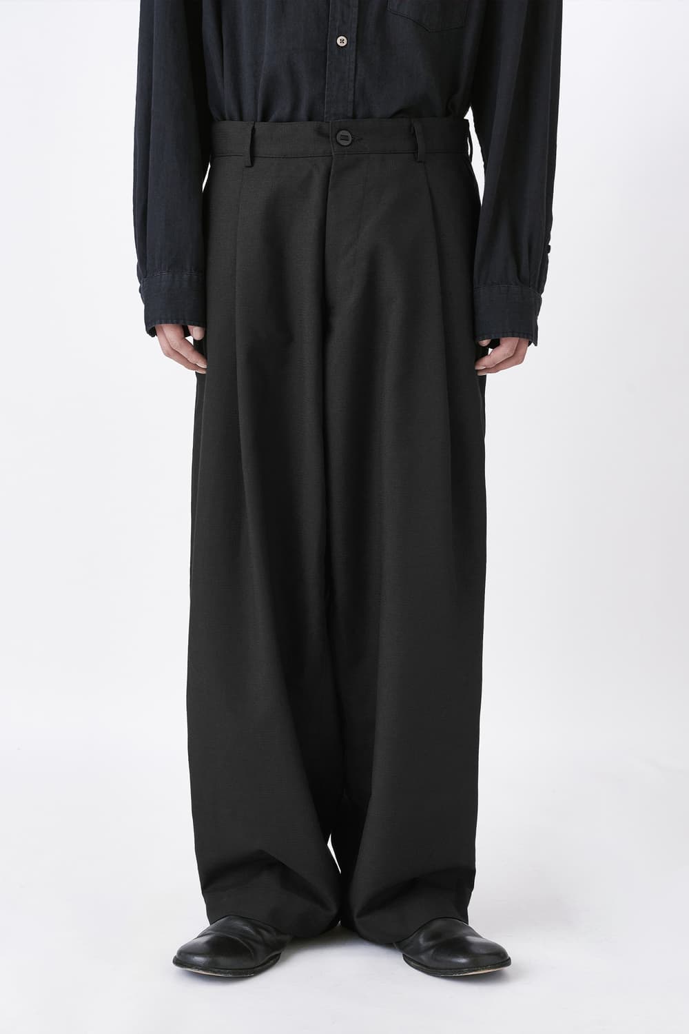 이얼즈어고 Y-959 히든 체크 원턱 와이드 팬츠 상품이미지2