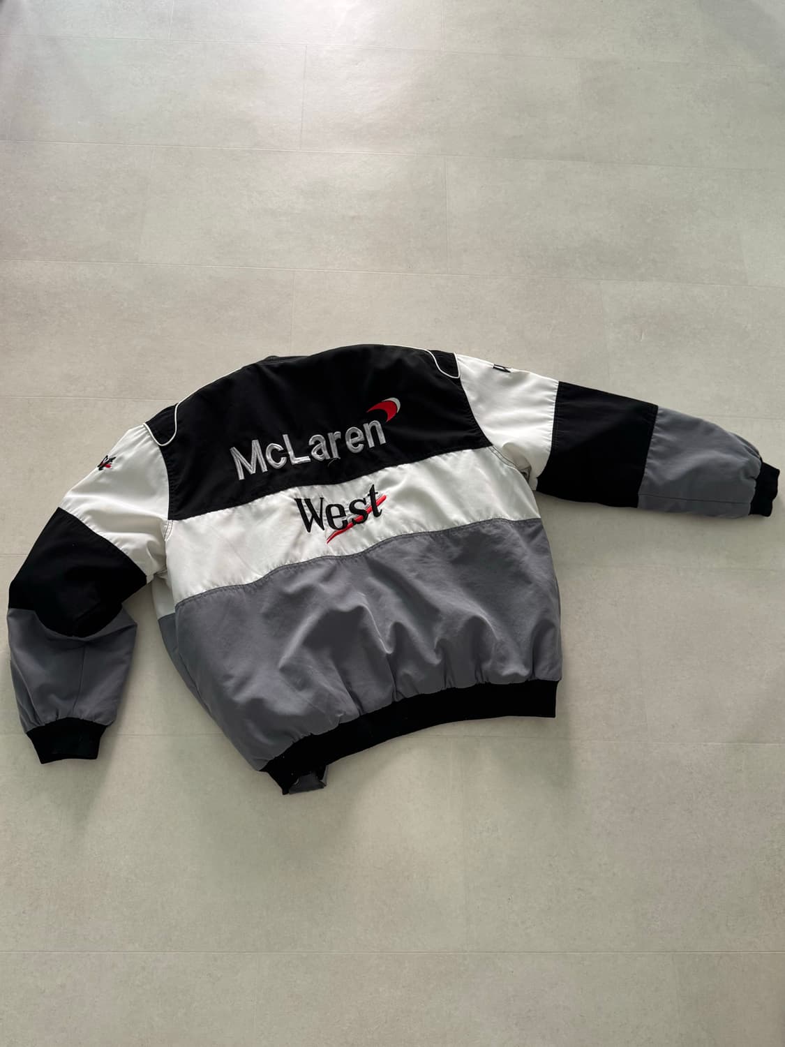 빈티지 레이싱 봄버 자켓 상품이미지3