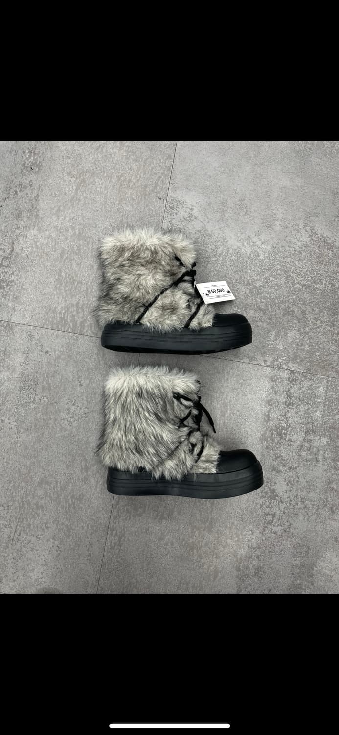 빈티지 퍼 리본 부츠 H1581 상품이미지2